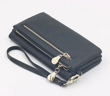 Load image into Gallery viewer, NJ - PU Leather Women&#39;s Wallet - Pink, Blue, Brown, Black