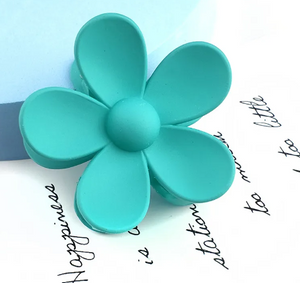NJ -  Flower Acrylic Hair Claws (Multiple Colors)
