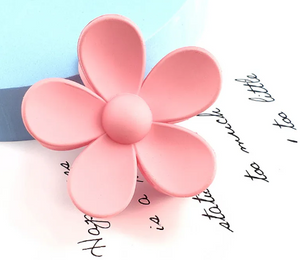 NJ -  Flower Acrylic Hair Claws (Multiple Colors)