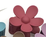 NJ -  Flower Acrylic Hair Claws (Multiple Colors)