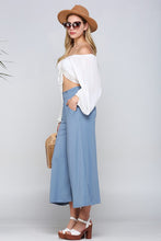 Load image into Gallery viewer, Ninexis - Smock Waist Gaucho Pants - Black or Denim Blue
