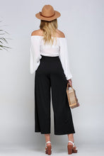 Load image into Gallery viewer, Ninexis - Smock Waist Gaucho Pants - Black or Denim Blue