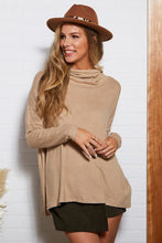 Load image into Gallery viewer, Ninexis - Long Sleeve Cowl Neck Top - Desert