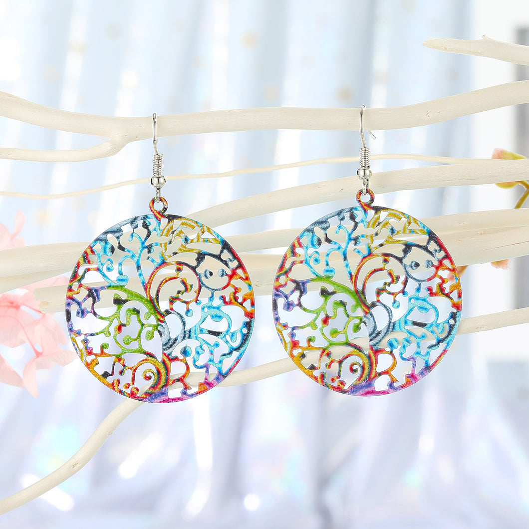 NJ - Tree of Life Colorful Earrings