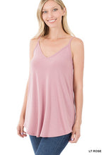 Load image into Gallery viewer, ZEN - Reversible Spaghetti Cami – Green, Burgundy, Pink