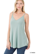 Load image into Gallery viewer, ZEN - Reversible Spaghetti Cami – Green, Burgundy, Pink