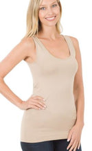 Load image into Gallery viewer, ZEN - Scoop Neck Seamless Tank - Multiple Colors Available
