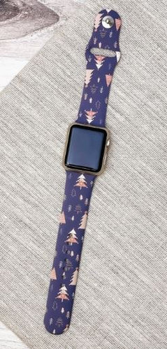 PO - Christmas Tree Smart Watch Band M/L - Navy