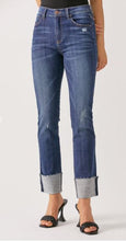 Load image into Gallery viewer, RJ - Mid Rise Dark Jeans With Cuff