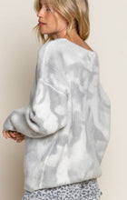 Load image into Gallery viewer, POL - Hand Dip Tie Dye Knitted Sweater - Dove Grey