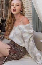 Load image into Gallery viewer, POL - Hand Dip Tie Dye Knitted Sweater - Dove Grey