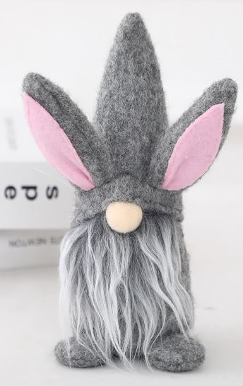 SUP - Easter Gnome with Rabbit Ears (Gray, White)