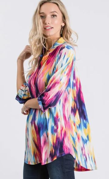 HEIM - Multi Color Print Top