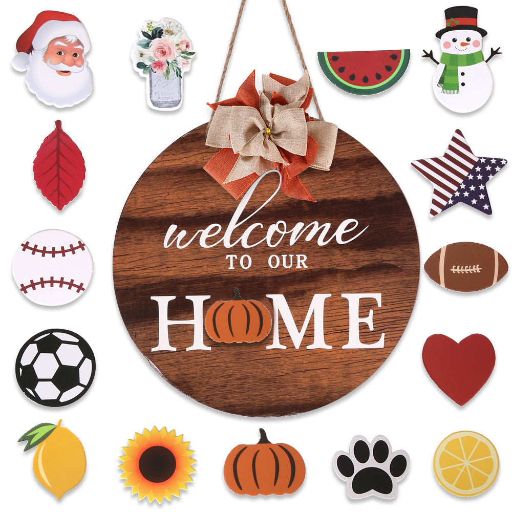 NJ - Welcome to Our Home Sign - Brown
