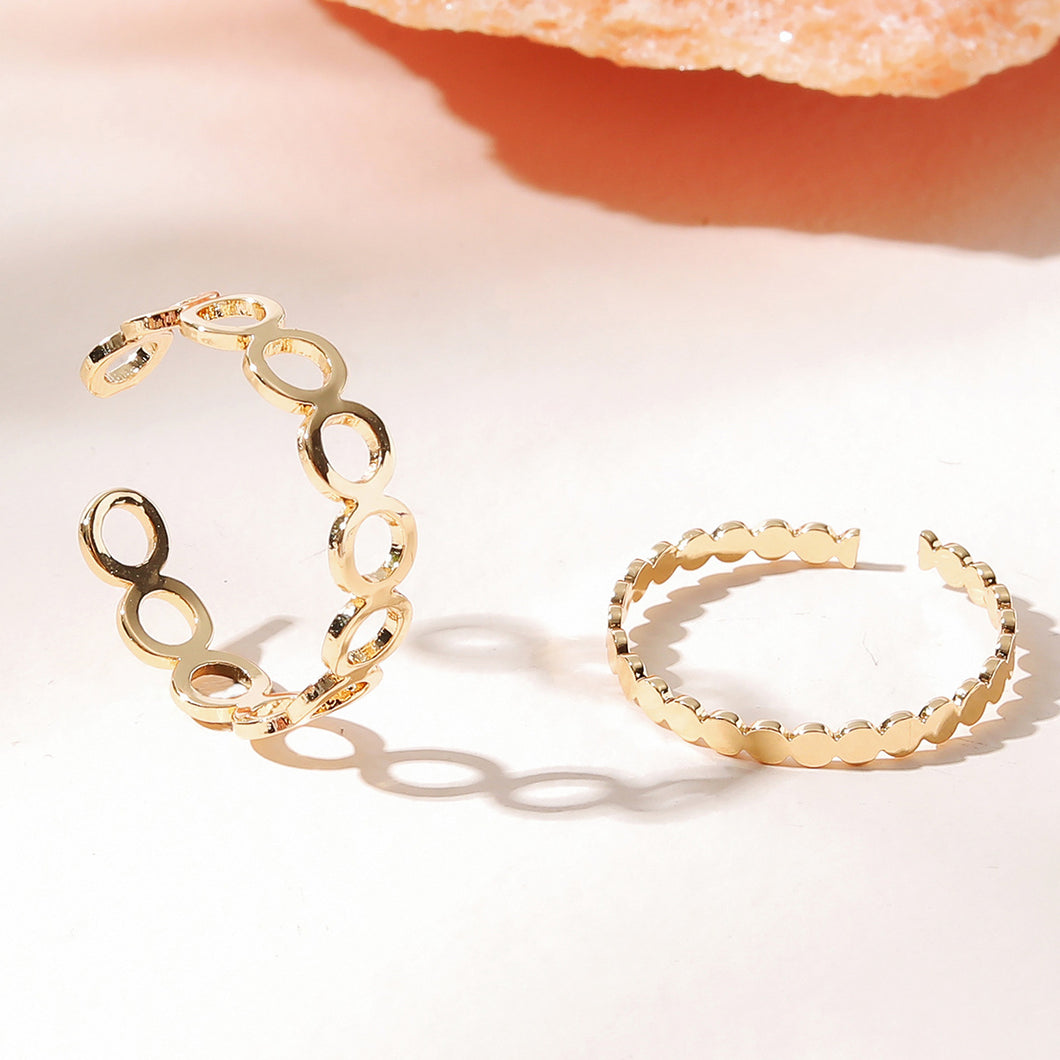 NJ - Toe Ring (Set of Two)  Adjustable - Gold