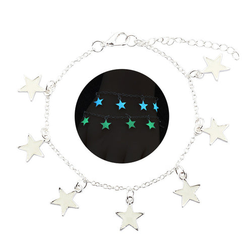 NJ - Illuminating Star Clasp Bracelet - (Blue or Yellow-Green)