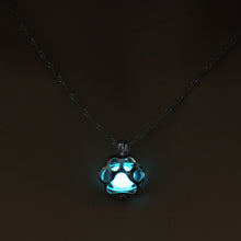 Load image into Gallery viewer, NJ - Illuminating Paw Necklace - (Blue, Lite Blue, Yellow-Green)