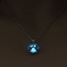 Load image into Gallery viewer, NJ - Illuminating Paw Necklace - (Blue, Lite Blue, Yellow-Green)