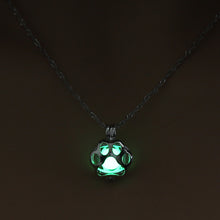 Load image into Gallery viewer, NJ - Illuminating Paw Necklace - (Blue, Lite Blue, Yellow-Green)