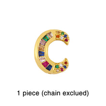 Load image into Gallery viewer, DD - Initial Rhinestone Charms (fits bracelet or necklace)