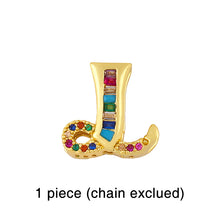 Load image into Gallery viewer, DD - Initial Rhinestone Charms (fits bracelet or necklace)