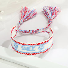 Load image into Gallery viewer, NJ - Embroidery Woven Inspirational Tie Bracelets - Multiple Options