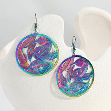 Load image into Gallery viewer, NJ - Colorful Hollow Leaf Earring
