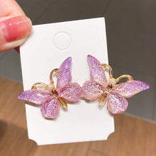 Load image into Gallery viewer, NJ - 2 Butterfly Oil Drop Hair Clip - Multi Colors Available