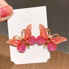 Load image into Gallery viewer, NJ - 2 Butterfly Oil Drop Hair Clip - Multi Colors Available