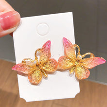 Load image into Gallery viewer, NJ - 2 Butterfly Oil Drop Hair Clip - Multi Colors Available