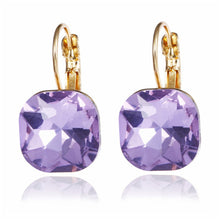 Load image into Gallery viewer, NJ - Micro Laid Square Gemstone Earrings - Multiple Colors