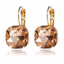 Load image into Gallery viewer, NJ - Micro Laid Square Gemstone Earrings - Multiple Colors