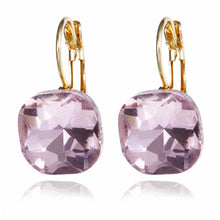 Load image into Gallery viewer, NJ - Micro Laid Square Gemstone Earrings - Multiple Colors