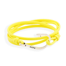 Load image into Gallery viewer, NJ - Nautical Fishhook Bracelet - Yellow, Blue, Black, Purple