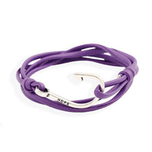 Load image into Gallery viewer, NJ - Nautical Fishhook Bracelet - Yellow, Blue, Black, Purple