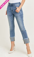 Load image into Gallery viewer, RJ - Mid Rise Straight Leg Jean - PLUS Sizes (1XL, 2XL, 3XL)