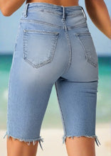 Load image into Gallery viewer, RJ - Bermuda Jean Shorts - Raw Hem - Light (S, M, &amp; L)
