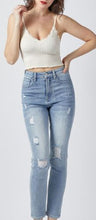 Load image into Gallery viewer, RJ - High Waist Distressed Jeans - Light (Sizes 5, 7, 9, 11, 13)