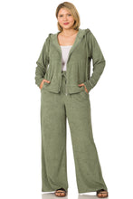Load image into Gallery viewer, ZEN - PLUS Zip Up Hoodie Jacket &amp; Pants Set (Loop Terry) - Lite Olive