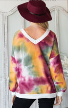 Load image into Gallery viewer, CY - Tie Dye Waffle Long Sleeve Top