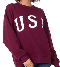 Load image into Gallery viewer, ZEN - USA Sweatshirt - Burgandy