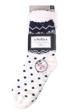 Load image into Gallery viewer, Selini - Sherpa Slipper Socks - Polka Dot