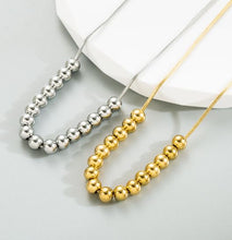 Load image into Gallery viewer, NJ - Stainless Steel Add A Bead Necklaces - Gold or Silver
