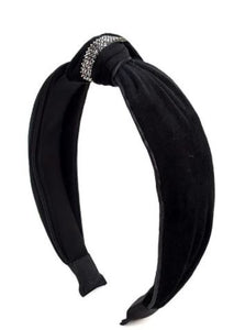 Selini New York - Headband - Black with Rhinestone