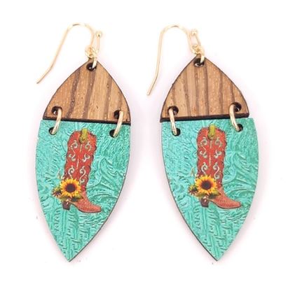 JM - Western Theme Cowboy Boot Earrings