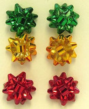 Load image into Gallery viewer, JM - Christmas Bow 3 Pair per Set Post Earrings - 2 Options