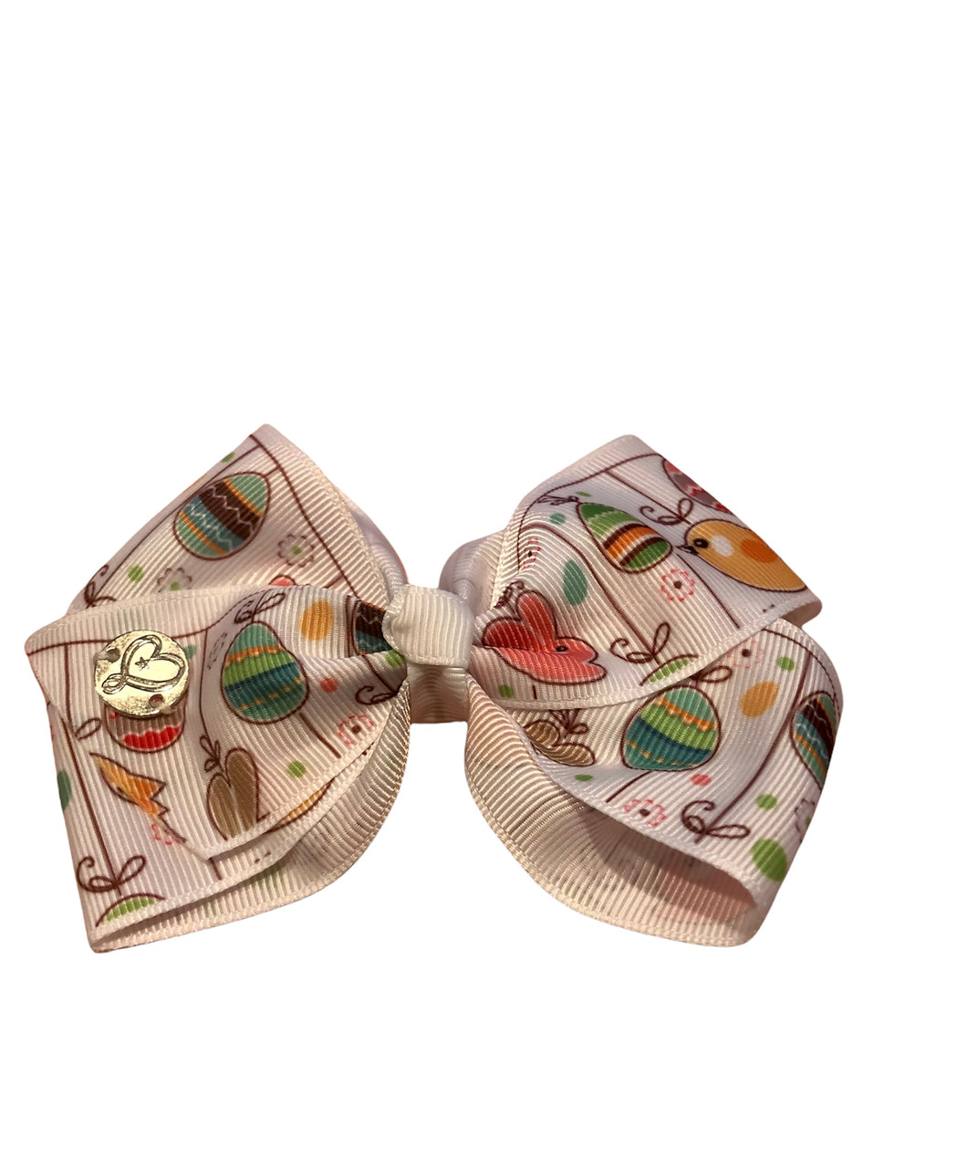 NJ - Easter Bows with  Charm-  Multiple Options