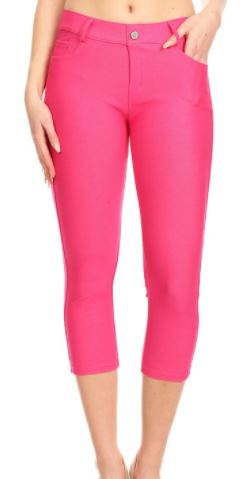 YEL -  Capri Jegging - Fuchsia