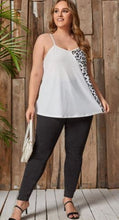 Load image into Gallery viewer, ER - PLUS Contrast Leopard Cami Top
