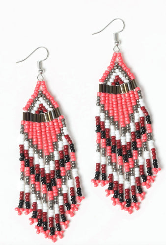 DD - Multi-Colored Seed Bead Earrings